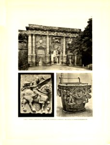 Tafel 085 Zara - Porta Principale, Relief, Brunnen in Bürgerhaus - Heliografie Kowalczyk 1909