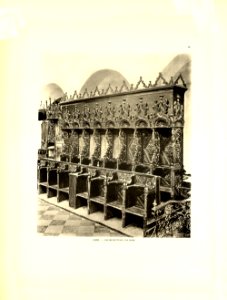Tafel 088 Arbe - Chorgestühl im Dom - Heliografie Kowalczyk 1909