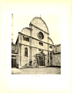 Tafel 084 Zara - Fassade der Santa Maria-Kirche - Heliografie Kowalczyk 1909