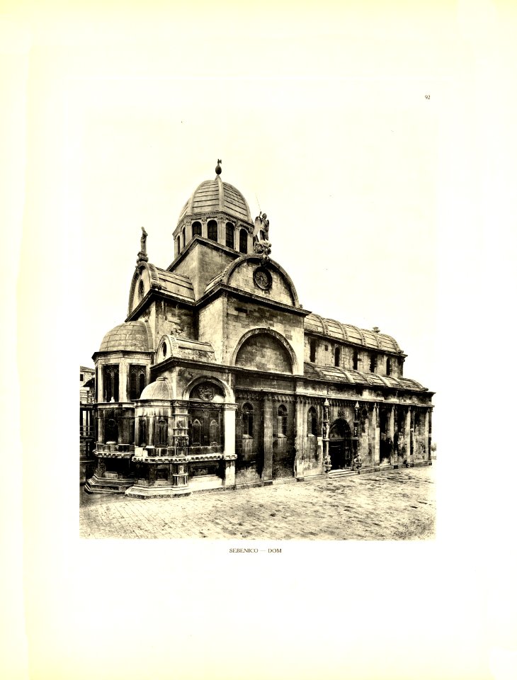 Tafel 092 Sebenico - Dom - Heliografie Kowalczyk 1909