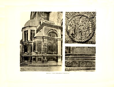 Tafel 092 Sebenico - Dom, Choransicht und Detail - Heliografie Kowalczyk 1909