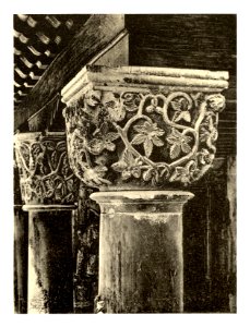 Tafel 106c Traú - Trogir - Kapitäl aus der, Loggia von der Vorhalle des Doms - Heliografie Kowalczyk 1909