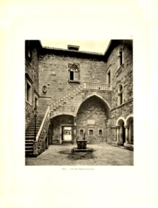 Tafel 107 Traú - Trogir - Hof im Kommunalpalast - Heliografie Kowalczyk 1909