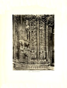 Tafel 102 Trau - Trogir - Dom, Hauptportal in der Vorhalle - Heliografie Kowalczyk 1909