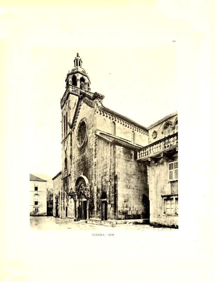 Tafel 110 Korcula - Curcola - Dom - Heliografie Kowalczyk 1909