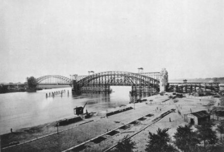 Tafel 22 – Stand des Brückenbaues Ende August 1898