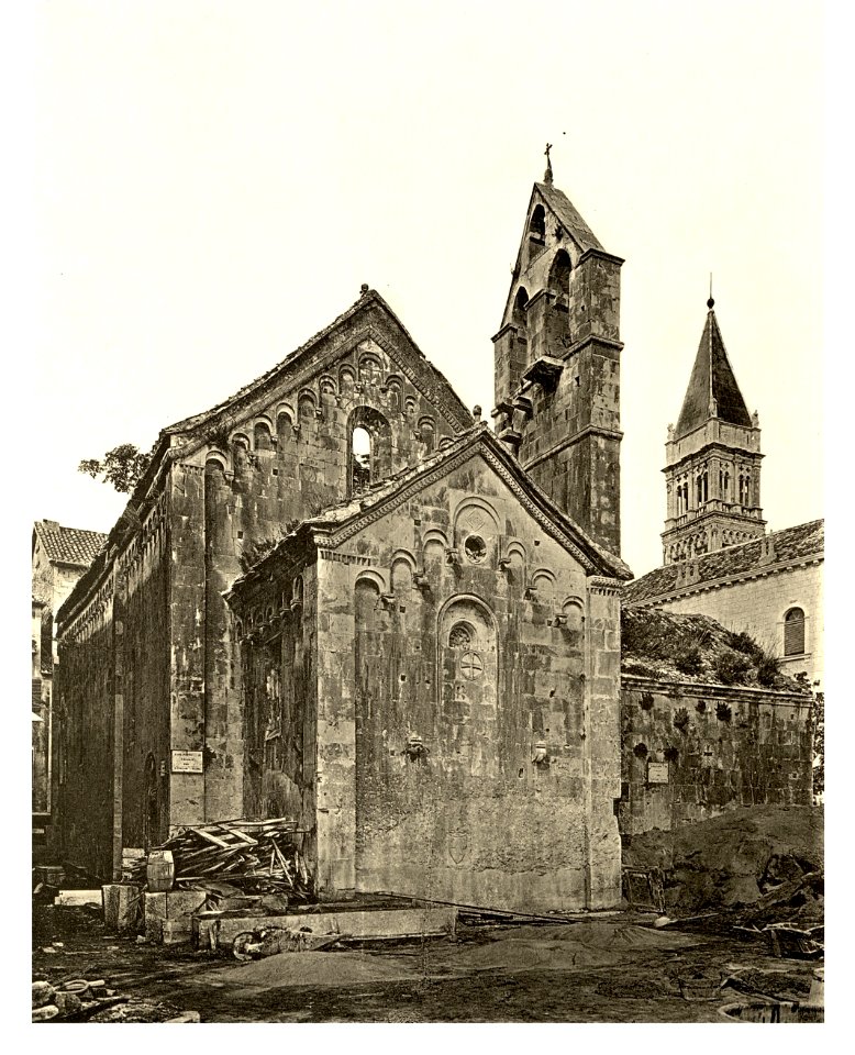Tafel 109b Traú - Trogir - Kirche von San Giovanni Battista - Heliografie Kowalczyk 1909