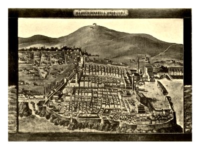 Tafel 115a Ragusa-Dubrovnik - vor dem Erdbeben 1667 - Heliografie Kowalczyk 1909 photo