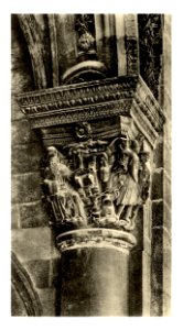 Tafel 124c Ragusa-Dubrovnik - Kapitäl aus der Vorhalle des Rektorenpalastes - Heliografie Kowalczyk 1909
