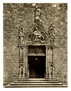 Tafel 115b Ragusa-Dubrovnik - Portal Franziskanerkloster - Heliografie Kowalczyk 1909 photo