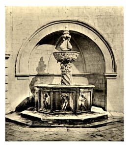 Tafel 127b Ragusa-Dubrovnik - Brunnen bei der Hauptwache - Heliografie Kowalczyk 1909