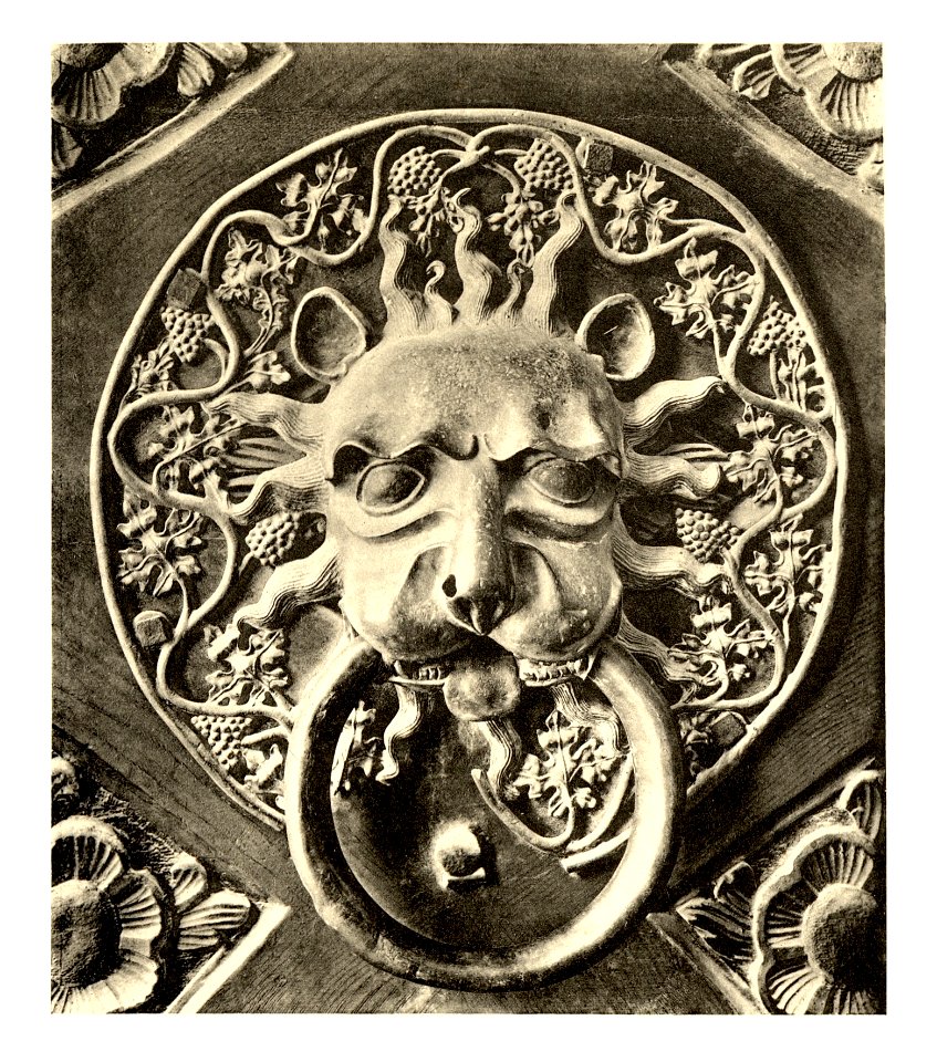 Tafel 126b Ragusa-Dubrovnik - Türklopfer am Rektorenpalast - Heliografie Kowalczyk 1909