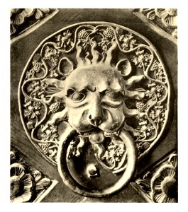 Tafel 126b Ragusa-Dubrovnik - Türklopfer am Rektorenpalast - Heliografie Kowalczyk 1909