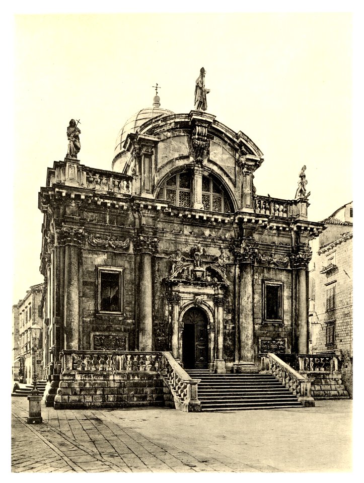 Tafel 128b Ragusa-Dubrovnik - San Biagio - Heliografie Kowalczyk 1909