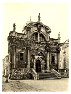 Tafel 128b Ragusa-Dubrovnik - San Biagio - Heliografie Kowalczyk 1909 photo