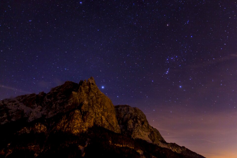 Santner peak south tyrol sky