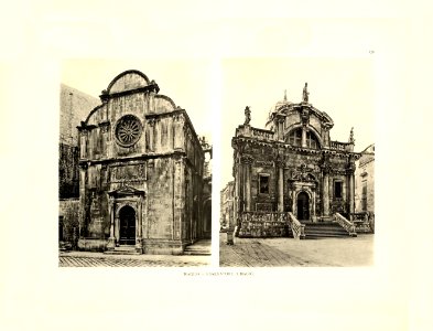 Tafel 128 Ragusa-Dubrovnik - San Salvatore, San Biagio - Heliografie Kowalczyk 1909 photo