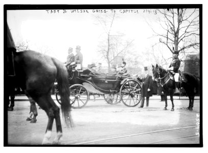 Taft and Wilson going to Capitol LCCN2014691476