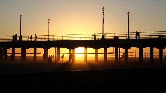 Huntington beach dusk pier
