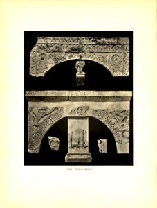 Tafel 71 Zara - Museo S. Donato Bogen von Ziborienaltar, Bogen und Gesims von St. Peter - Heliografie Kowalczyk 1909