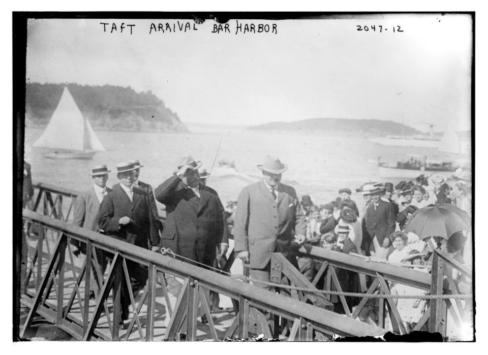 Taft arrival Bar Harbor LCCN2014688289