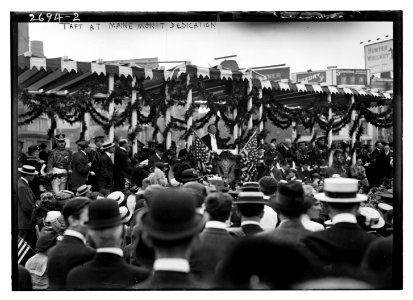 Taft at MAINE Monument dedication LCCN2014693078