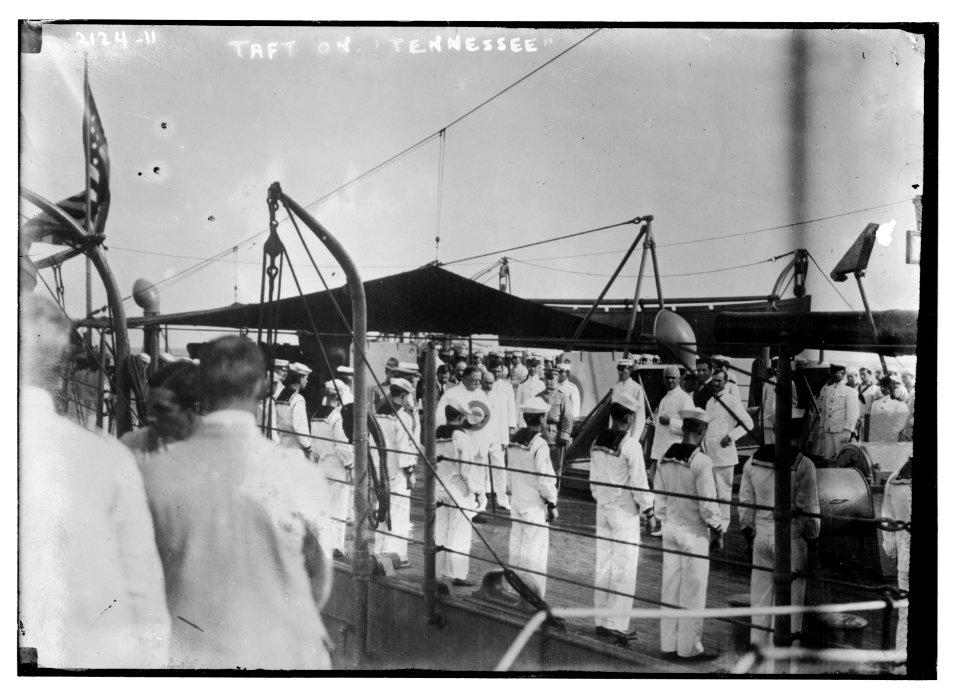 Taft on the Tennessee ship LCCN2014688882
