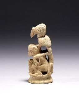 Tairona - Bone Carving of a Shaman-Vulture - Walters 2006151 - Left Side photo