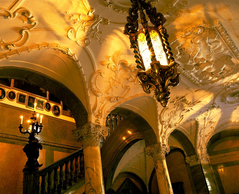 Taket i nedre vestibulen, entrén - Hallwylska museet - 56554