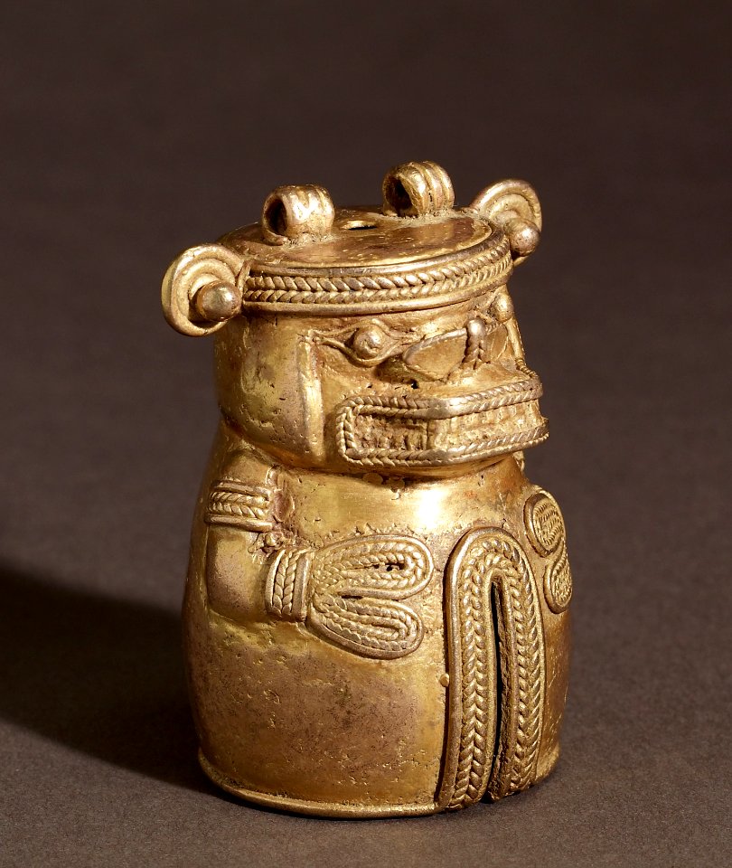 Tairona - Bell with Feline Diety - Walters 572288 - Three Quarter