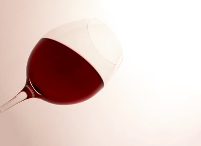 Red wine glass liquid photo