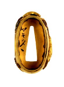 Takahashi Kiyotsugu - Fuchi with Chickens and Autumn Flowers - Walters 5112002A - Mark A