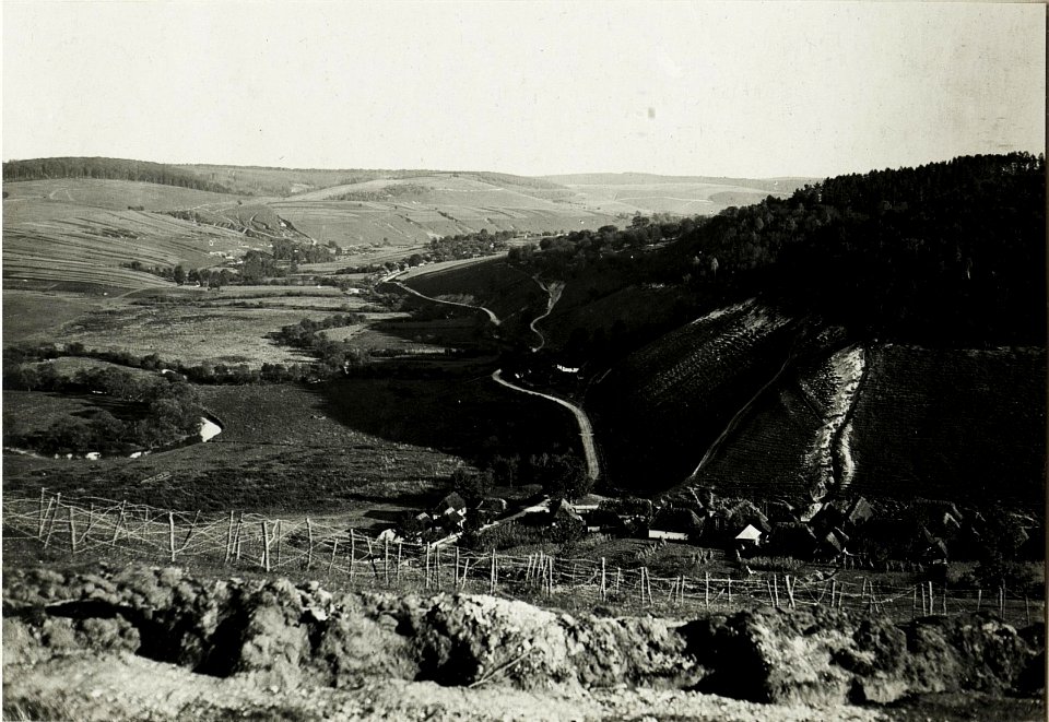 Tal der Zlota Lipa mit eigenen und feindlichen Stellungen zwischen Zawalow und Seredne. (BildID 15432574)