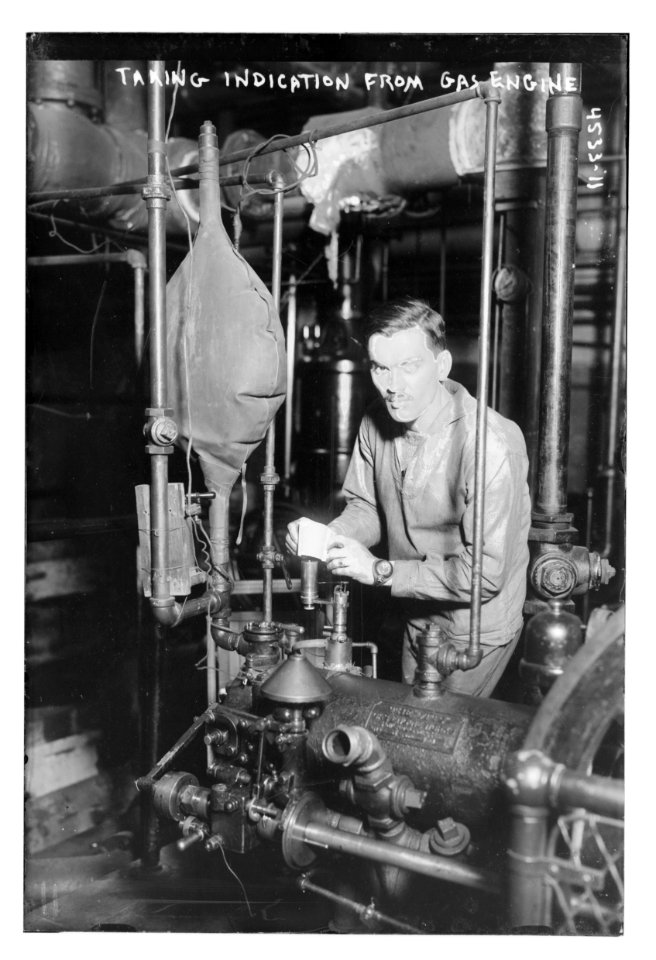 Taking indication from gas engine LCCN2014706633