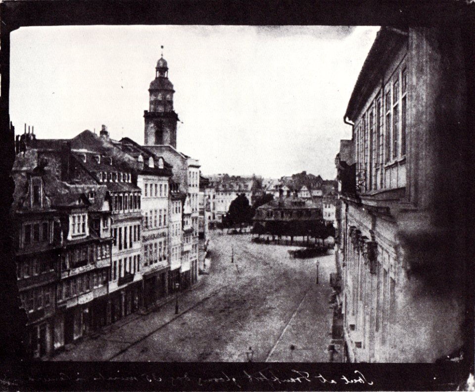 Talbot Blick von der Zeil auf die Hauptwache 1846 mirror
