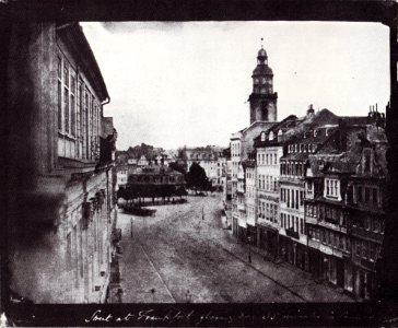 Talbot Blick von der Zeil auf die Hauptwache 1846