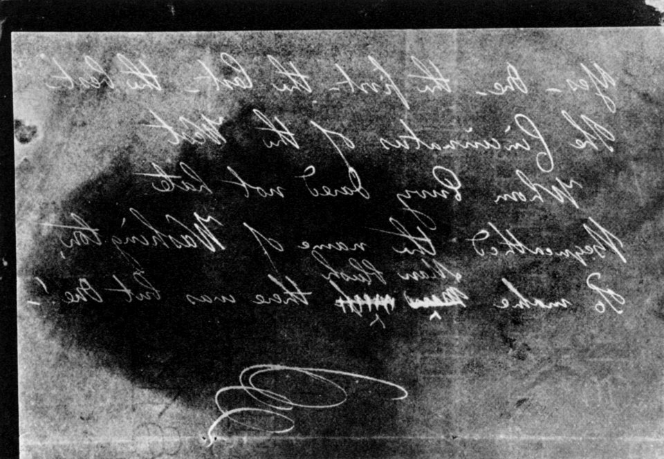 Talbot, William Henry Fox - Das Wasserzeichen des handgeschriebenen Originals (Zeno Fotografie)