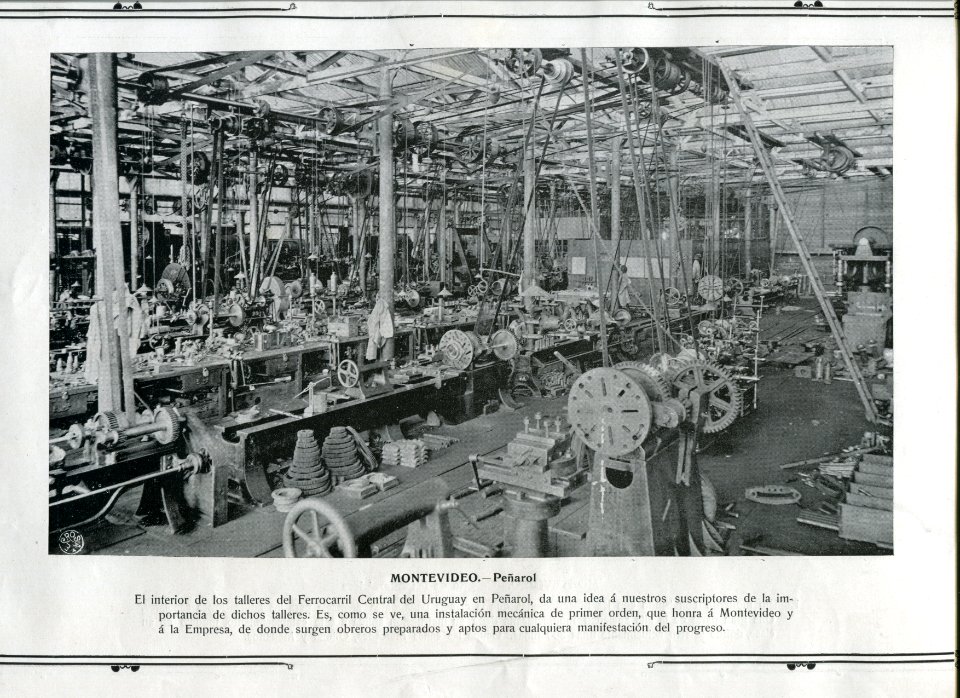 Talleres del Ferrocarril Central del Uruguay en Peñarol - Montevideo