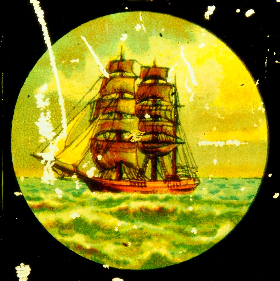 Tall ship in summer