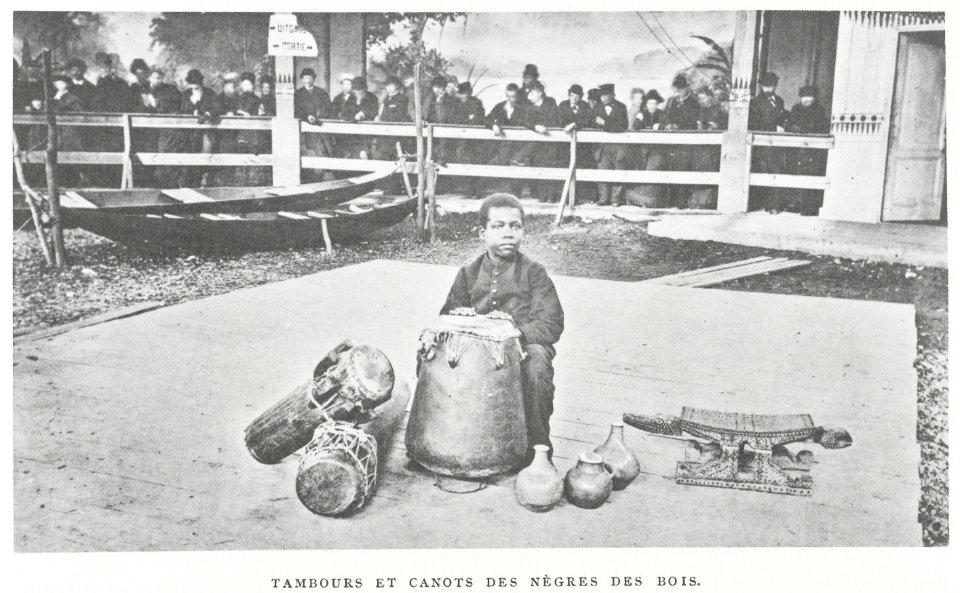 Tambours et canots des Nègres des Bois, 1883
