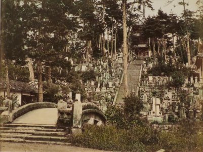 Graveyard in Kyoto attributed to Tamamura Kozaburo, Honolulu Museum of Art