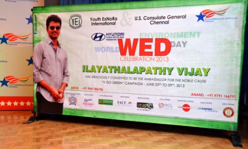 Tamil Film actor Vijay Celebrating World Environment Day at the U.S. Consulate Chennai 1 photo