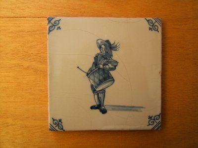 Tambor de tercios.Azulejo holandés