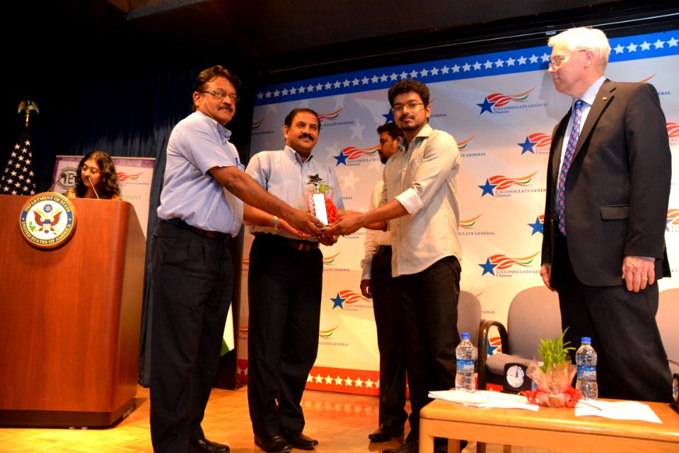 Tamil Film actor Vijay Celebrating World Environment Day at the U.S. Consulate Chennai 6
