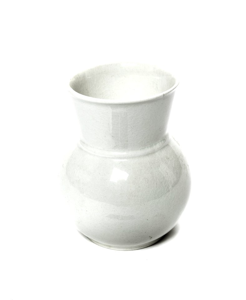 Tandborstställ av vitglaserat flintporslin, 1800-tal - Skoklosters slott - 108375