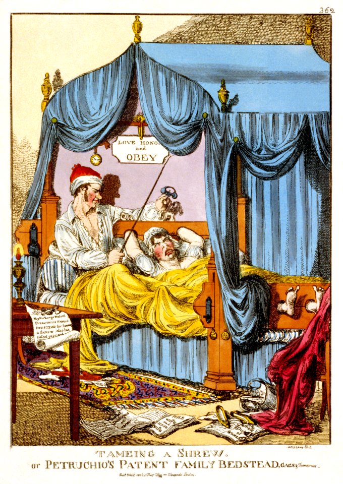 Tameing a Shrew; or, Petruchio's Patent Family Bedstead, Gags & Thumscrews edit