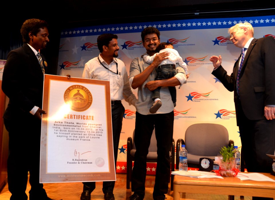 Tamil Film actor Vijay Celebrating World Environment Day at the U.S. Consulate Chennai 8