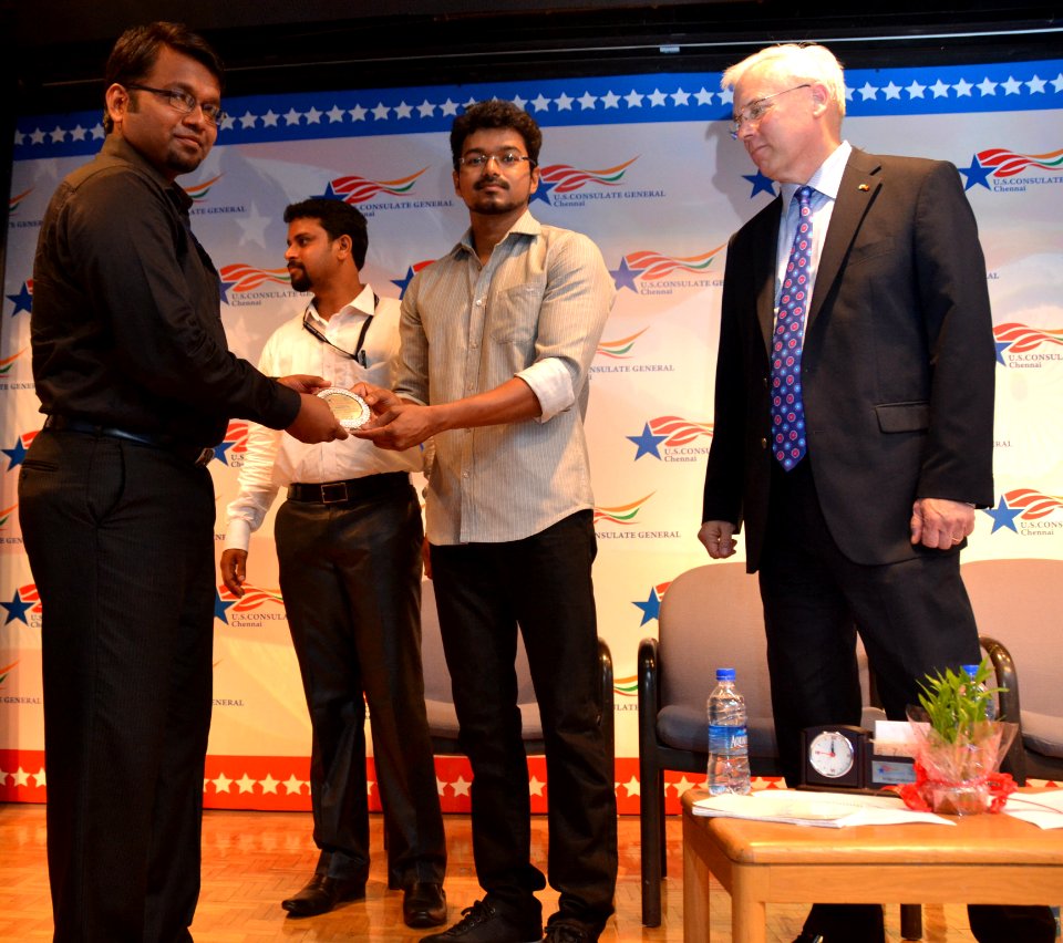 Tamil Film actor Vijay Celebrating World Environment Day at the U.S. Consulate Chennai 11