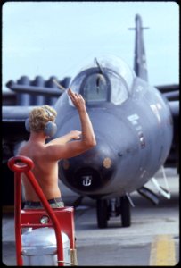 Tan Son Nhut Air Base, South Vietnam....Sergeant Richard L. Moser of Detachment 1, 460th Tactical Reconnaissance... - NARA - 542333