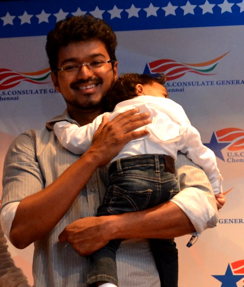 Tamil Film actor Vijay Celebrating World Environment Day at the U.S. Consulate Chennai 8 (cropped)